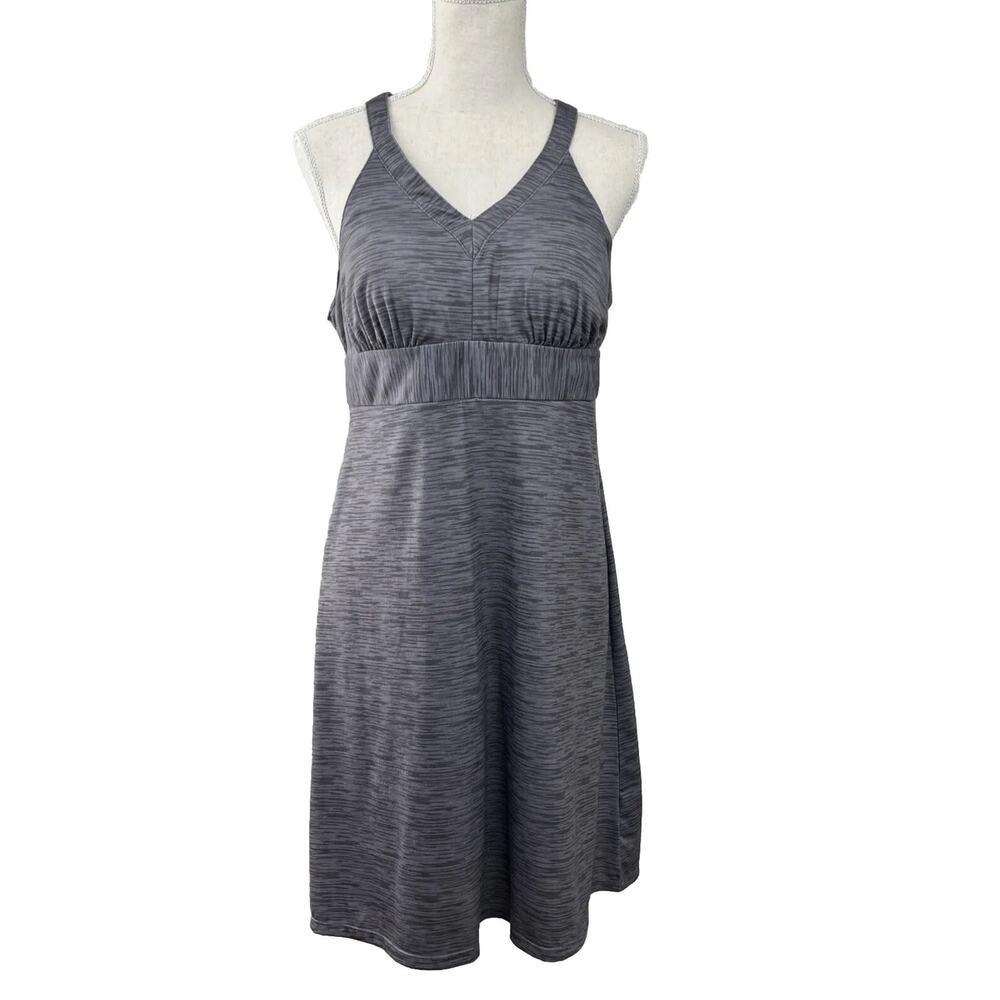 Outdoor Lifestyle Gray Sleeveless Dress Built in Bra Women's Size M